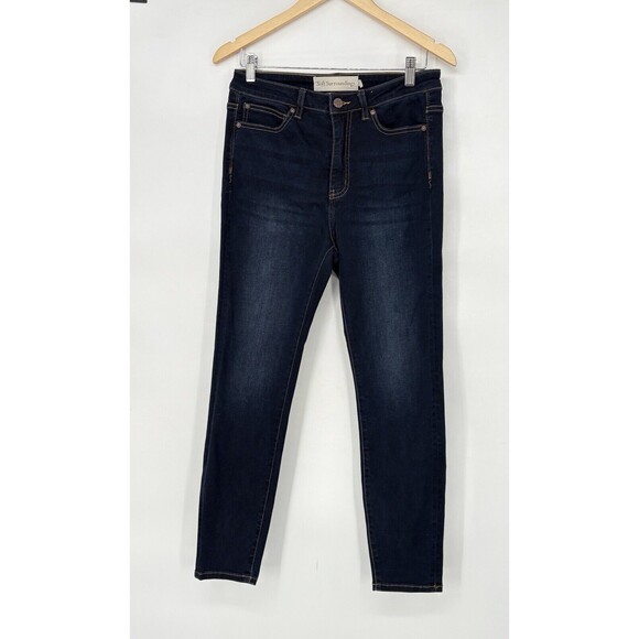 Soft Surrounding High Rise Skinny Jeans Dark‎ Blue Wash 2EL83 Size 6 - Picture 1 of 9